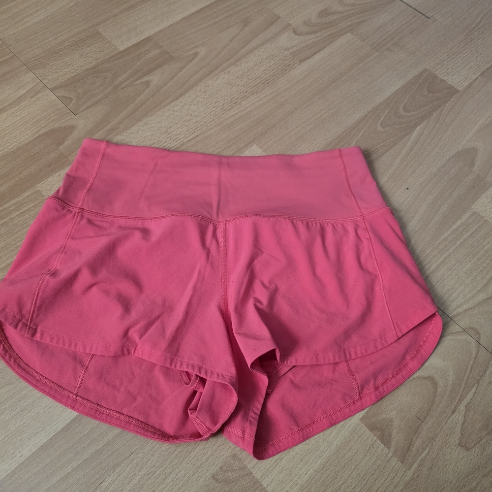 Lululemon Athletica Pink Athletic Shorts Relaxed Fit